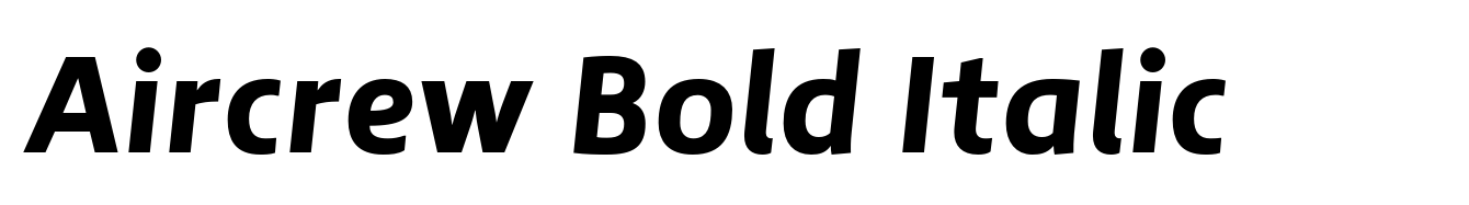 Aircrew Bold Italic